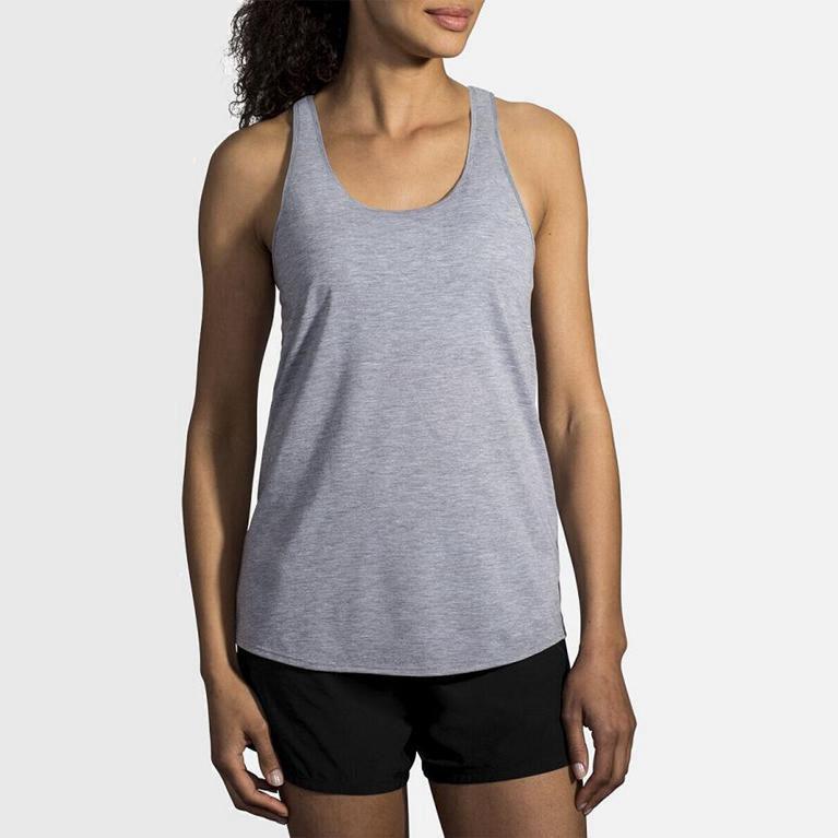 Brooks Distance Mujer Camiseta Sin Mangas - Grises (0249JFNCR)